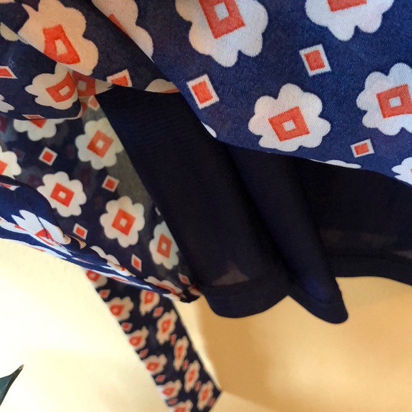 NWOT Yumi Faris Floral Print Cap Sleeve Dress - Picture 8 of 8